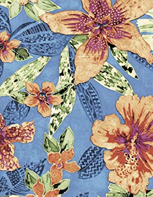 Tropical Flowers Series 6122 Amazon River Vinyl Tablecloth 54