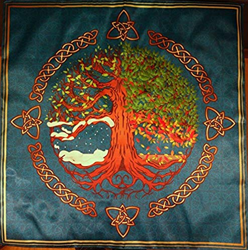 Tablecloth Wiccan Pagan tradition Seasons (55х55)