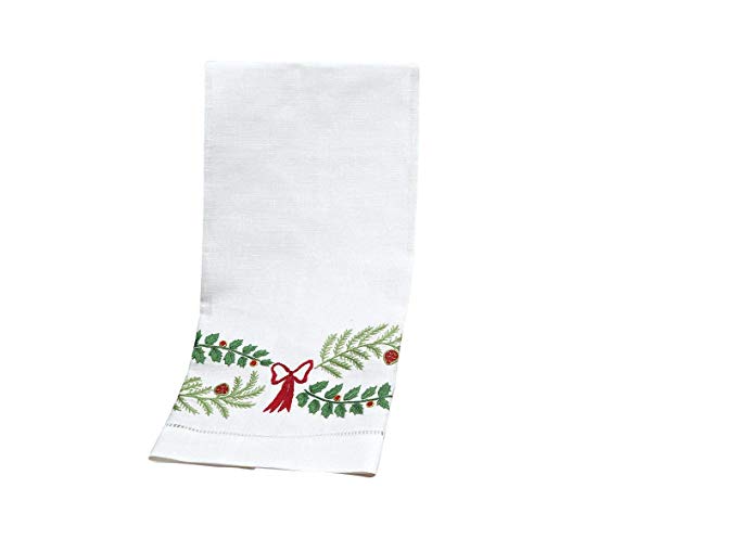 Schweitzer Linen Holly Days Table Linens Runners, White (16