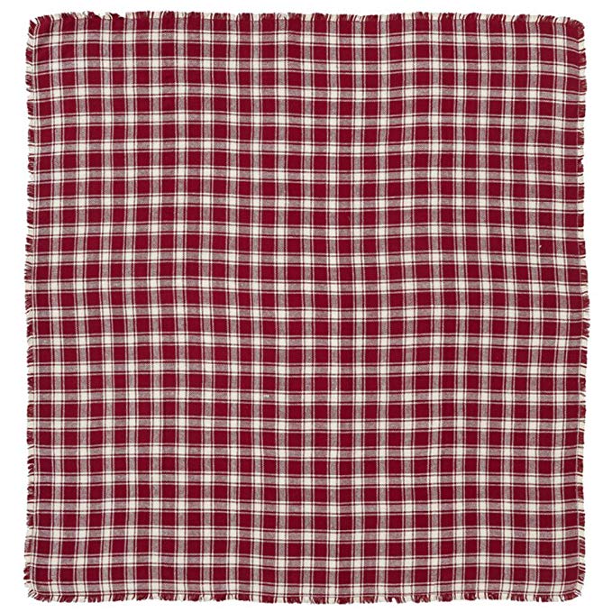 VHC Brands Breckenridge Burlap Plaid Tablecloth