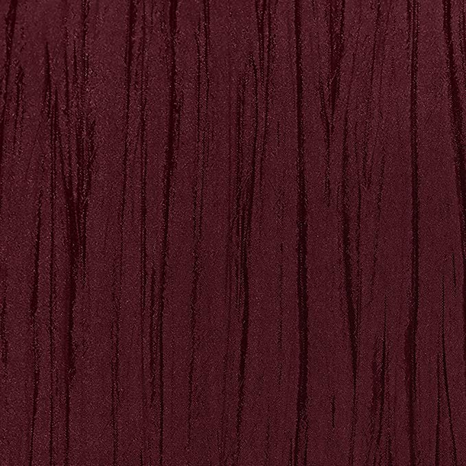 Ultimate Textile -5 Pack- Crinkle Taffeta - Delano 72 x 72-Inch Square Tablecloth, Burgundy Red