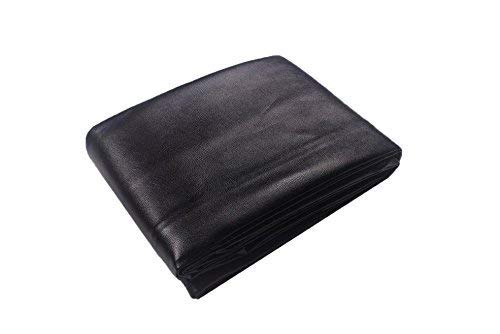 100% Food Grade,Reusable, Easy fold, Wrinkle resistant,Heat Resistant,Durable,Easy to clean Heavy Duty Waterproof & Dust proof Leatherette Table Cover/Table cloth. (60-Inch x 144-Inch, Black)