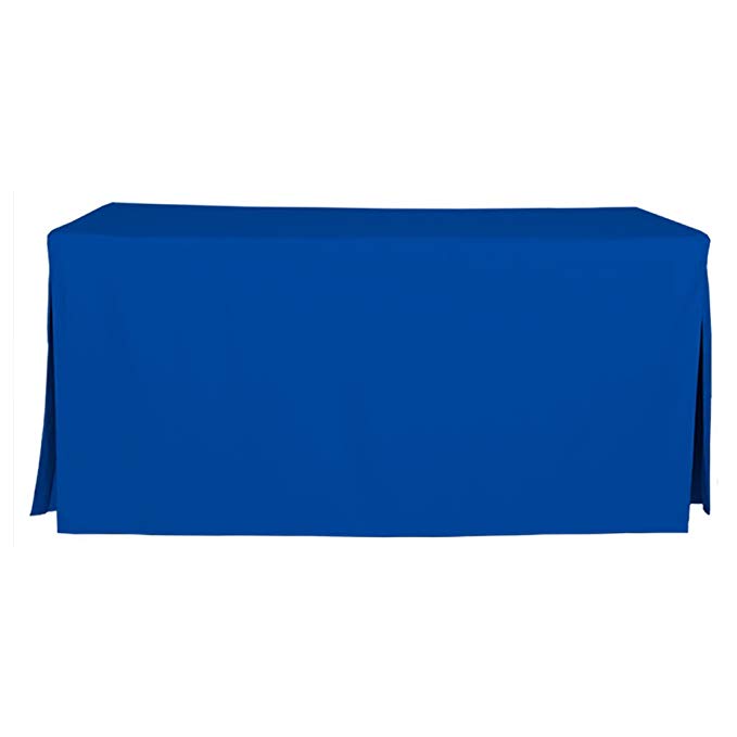 6-Foot Tablecloth, Fitted Folding Table Cover, Tablevogue, Royale Blue