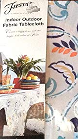 Fiesta Table Linens Jacobean Natural Indoor/Outdoor Tablecloth, 60 by 120 Inches Oblong by Unknown