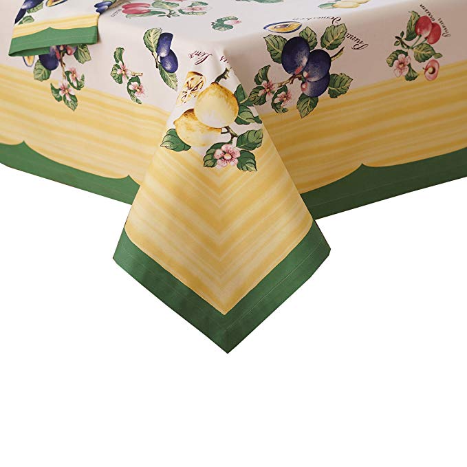 Villeroy Boch French Garden Cotton Fabric Tablecloth, 68