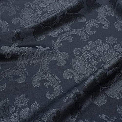 Bright Settings 54 x 96 Inch Oval Tablecloth, Beethoven, Navy