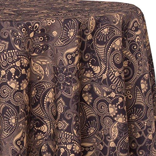 Ultimate Textile Zoloto 60 x 144-Inch Oval Tablecloth