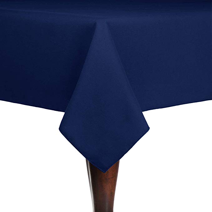 Ultimate Textile -5 Pack- Cotton-Feel 60 x 144-Inch Rectangular Tablecloth, Royal Blue