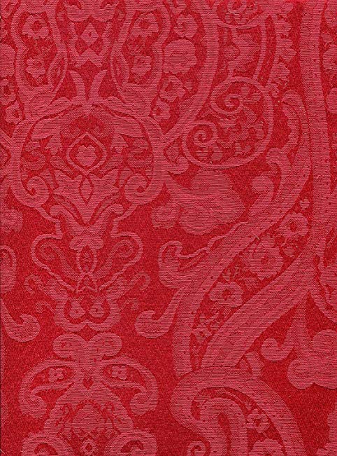 Ralph Lauren Paisley Red Tablecloth, 70-by-120 Inch Oblong Rectangular