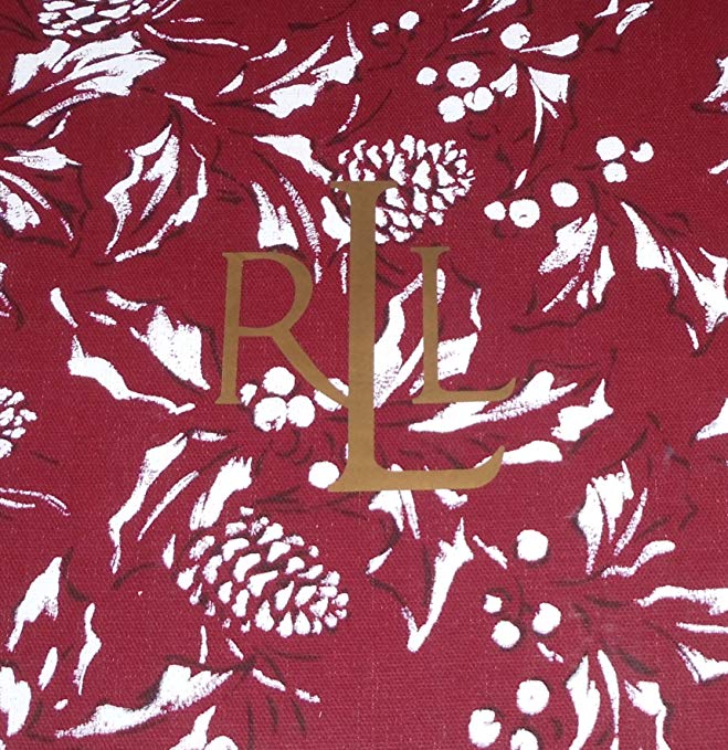 Ralph Lauren Bowen Burgundy Tablecloth - Oblong 60