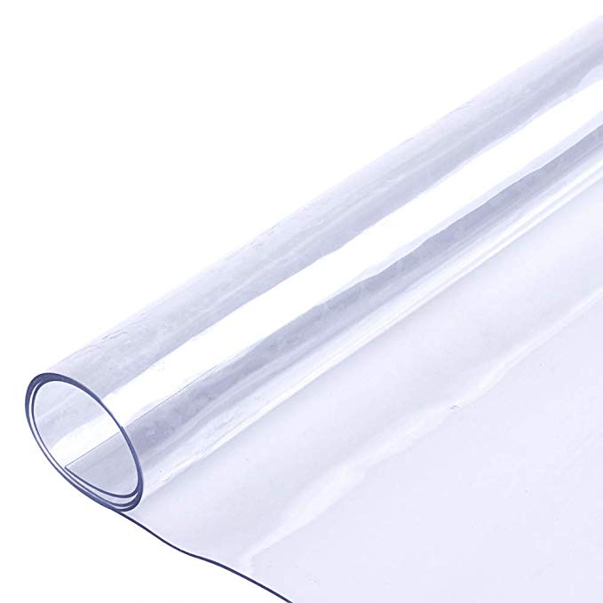 Soft Glass Table Cover For Rectangle Square Table PVC Transparent Waterproof Heat Cold Resistant 35