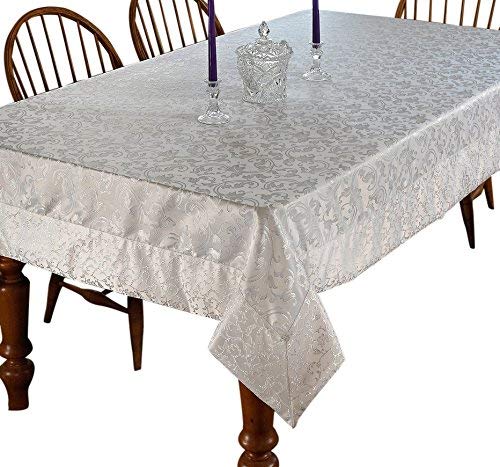 Violet Linen Princess Damask Vintage Design Oblong/Rectangle Tablecloth, 70