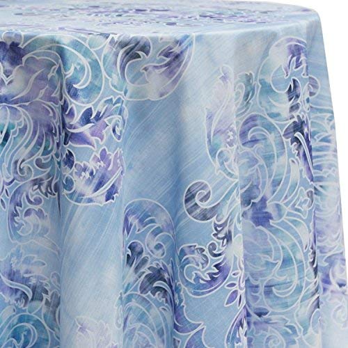 Ultimate Textile Batika 90-Inch Round Patterned Tablecloth
