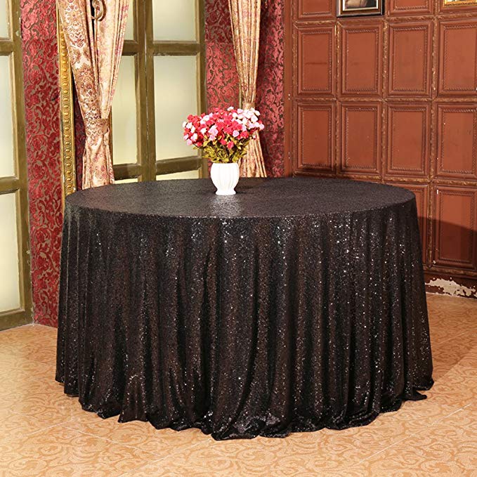 Eternal Beauty Sequin Tablecloth, Sequin Table Linen (120